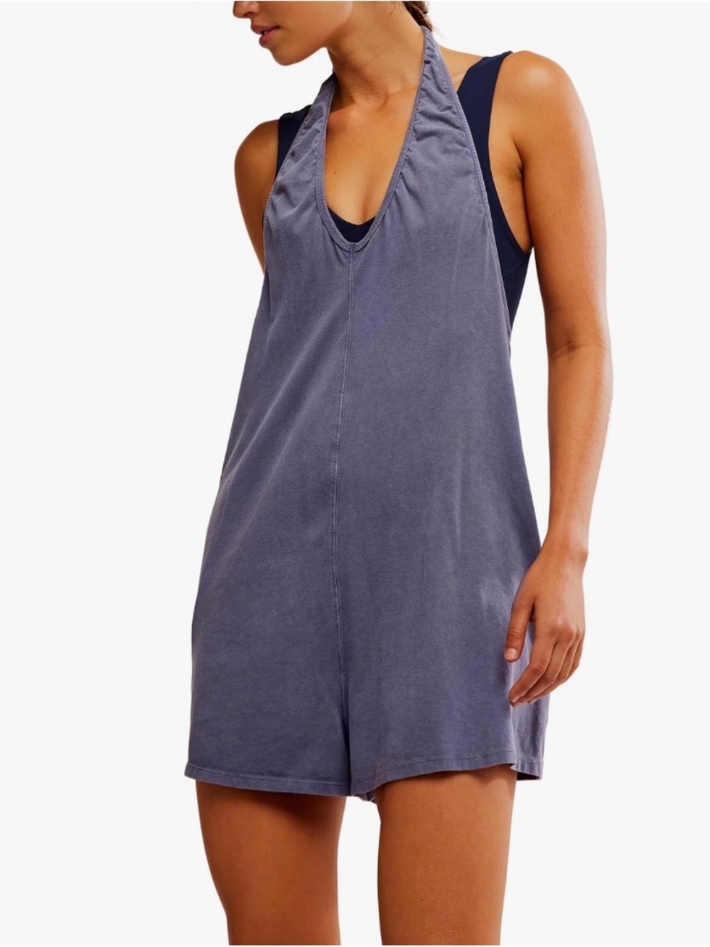 NWOT Free People Hot Shot Halter Romper
